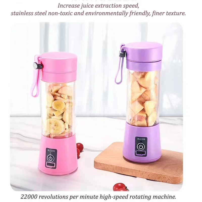 Portable Juicer Blender, USB Travel Juice Cup Baby Food Mixing Machine