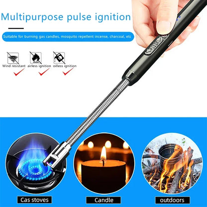 Electric Arc Lighter USB Windproof Flameless Plasma Ignition